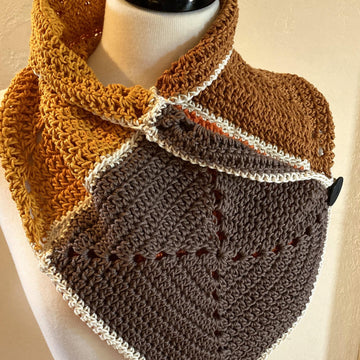 Colorful Button Cowl Crochet Pattern