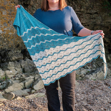 Frozen Lakes Shawl