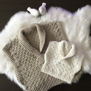 Harmony Basketweave Shawl Collar Vest N 634