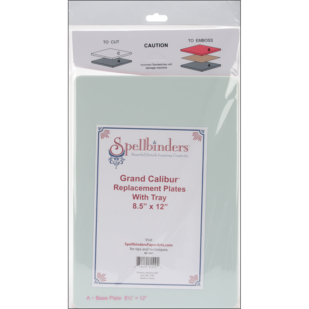Spellbinders Grand Calibur Replacement Plates - 8.5"X12"