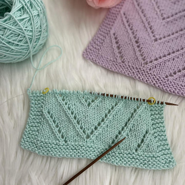 Offset Chevron Washcloth