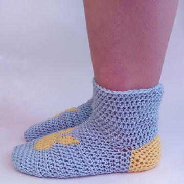 The 'Easter Bunny' crochet socks