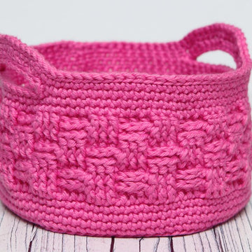 Woven Style Crochet Basket