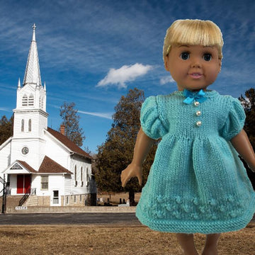 Days of the Week Dresses, Book 1 - Knitting Patterns fit American Girl and other 18-Inch Dolls