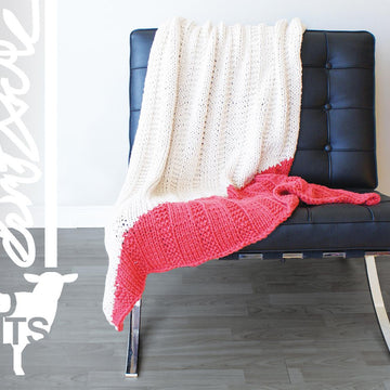 Triangle Color Blocked Throw Blanket (2015001)