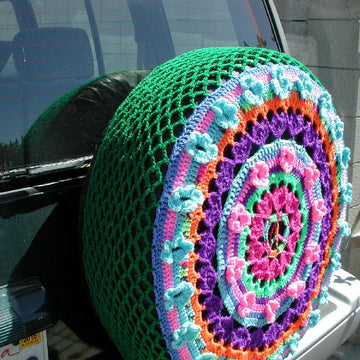 Hippie Bus Spare Tire Cover
