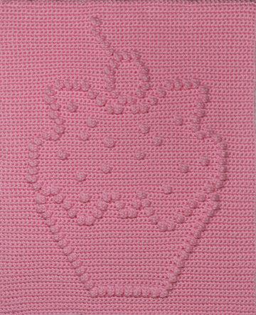 Cherry Topped Cupcake Baby Security Blanket