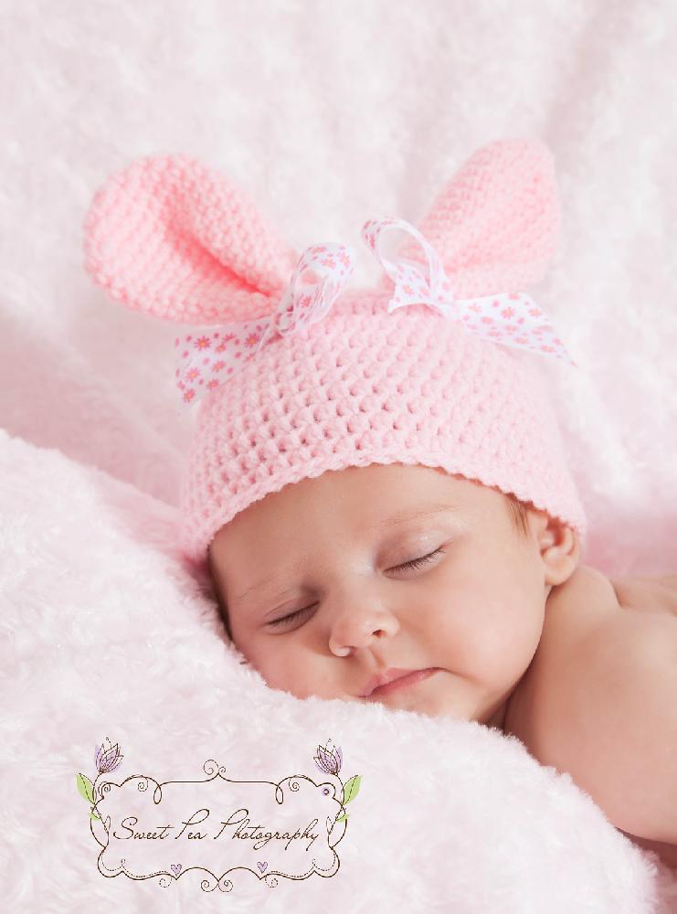 Bunny Wrap and Hat with Rounded Ears