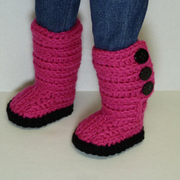 Mini Sweater Boots - 18" American Girl Doll Shoes