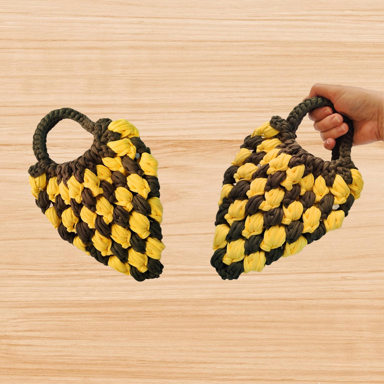 Crochet Pineapple Bag Pdf Pattern + Video Tutorial