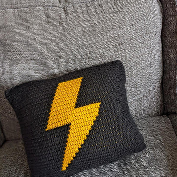 Lightning Strikes Twice Cushion