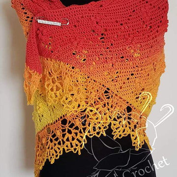 A Solitude of Flowers Shawl
