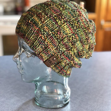 Knit Checkerboard Slouch