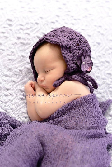Lacy Shells Baby Bonnet