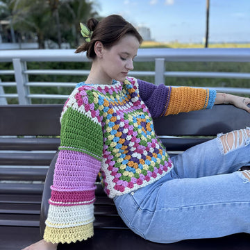 Amelie Granny Square sweater