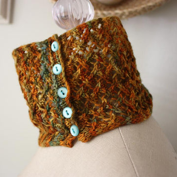 Zelda Lace Neckwarmer Knitting Pattern