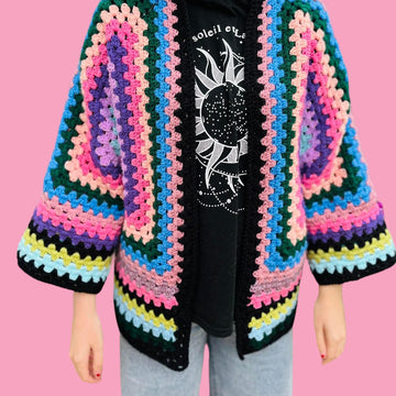 Hexagon Crochet Cardigan