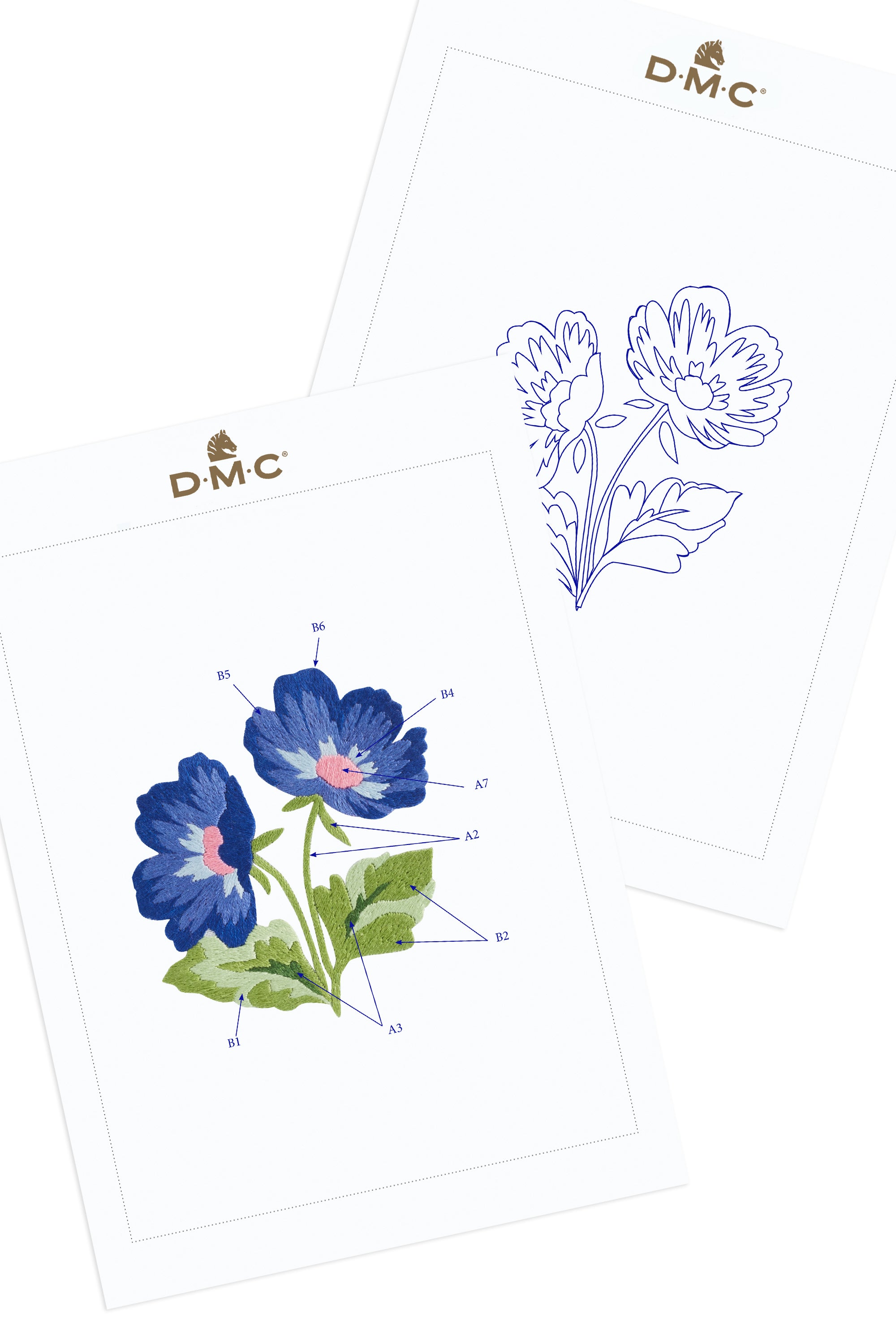 Cosmos Floral  in DMC - PAT0221 -  Downloadable PDF