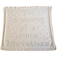 White Christmas Baby Blanket