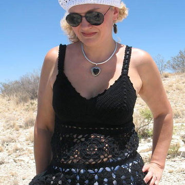 Crochet Lace Beret - Alena