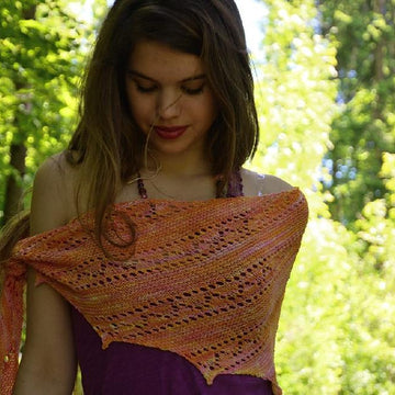 Orange Sorbet Shawl