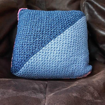 Diagonal Sand Stitch Pillow