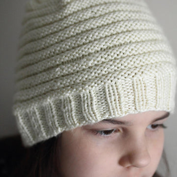 Raven Beanie for Worsted yarn