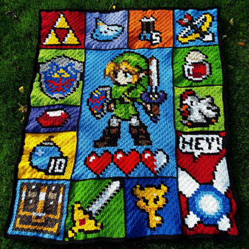 The Legend of Zelda inspired graph for C2C blanket