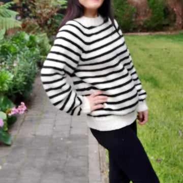Stripe Vines Sweater