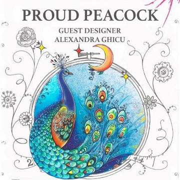 Creative Expressions Pink Ink Designs A5 Clear Stamp Set - Proud Peacock