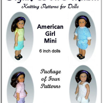 Knitting Patterns for American Girl Mini Doll, (AG Mini), 99