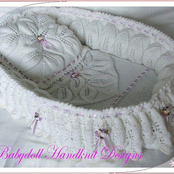 Doll's Moses basket & cribs to fit dolls from 4 to 22 inches