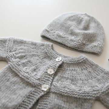 Petit Tresor (Cashmere Cardigan and Baby Beanie)