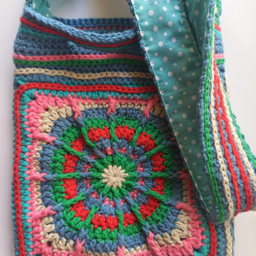 Carnival Granny Square Bag