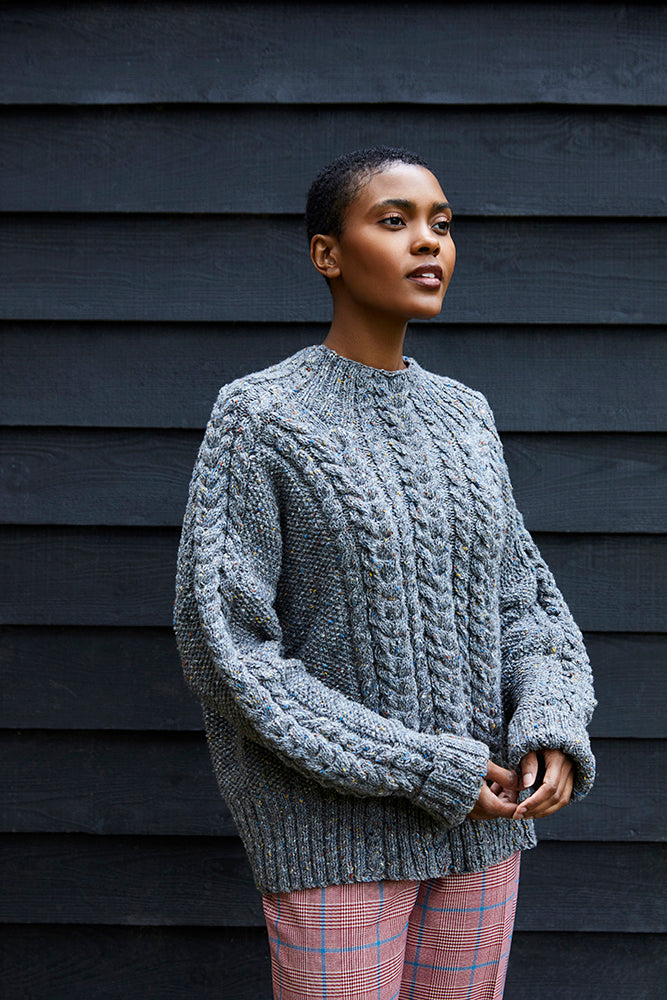 Women's Jumper Knitting Pattern PDF – Debbie Bliss Morag