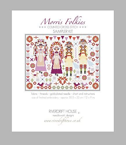 Riverdrift House Morris Folkies Sampler Cross Stitch Kit