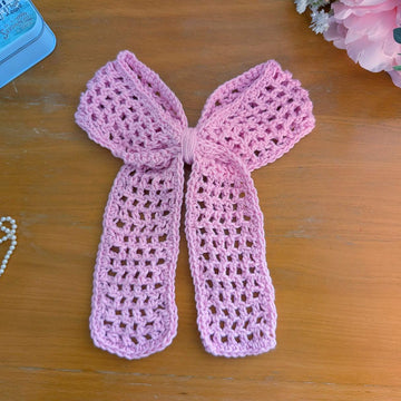 Crochet Soft Pink Bow Pattern