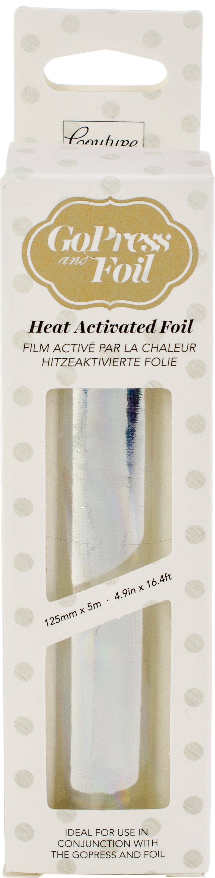 Artdeco Creations Couture Creations Foil 5"X16.4' - Silver-Mirror Material Finish