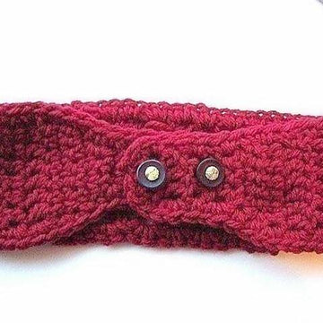 131, RED HEADBAND WITH FLOWER