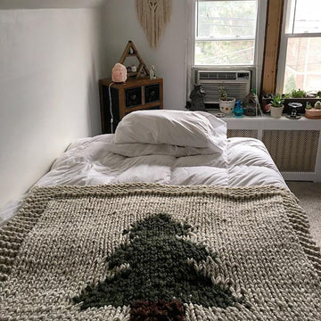 Pine Barrens Afghan | Pine Tree Blanket