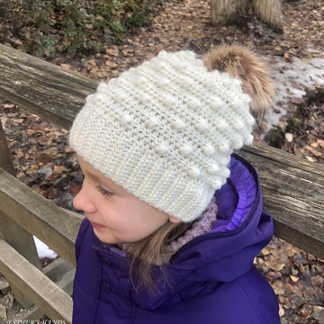 Crochet beanie pattern - Sylvia Bobble Beanie