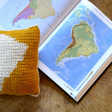 South America Map Pillow