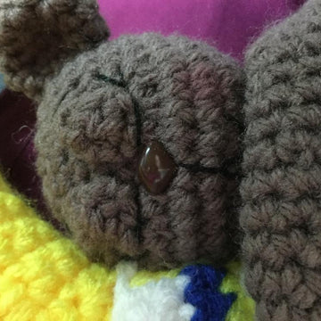 Teddy Sleeping on the Moon