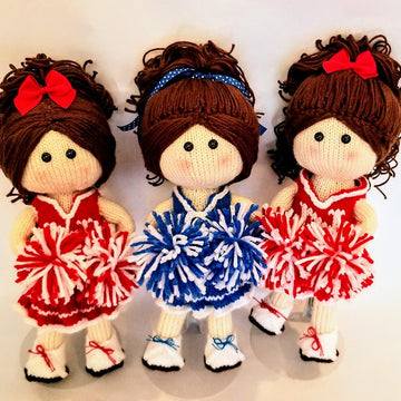 Cheerleader Knit Doll