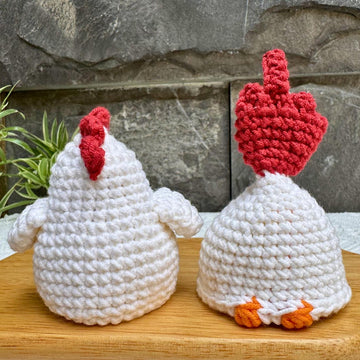 Hen Flip the Bird: Surprise Funny Amigurumi
