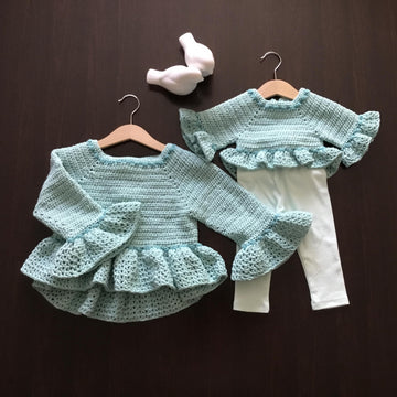 Juliet Baby Girl Asymmetric Lace Dress & Blouse N 465