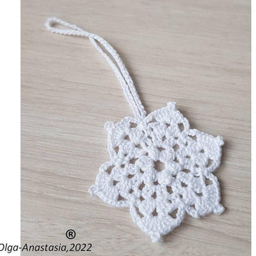 Crochet snowflake 13