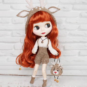 Reindeer outfit for Blythe doll