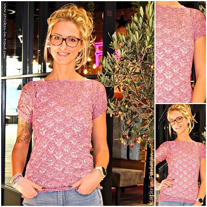 Knitting Pattern Summer Top BUTTERFLY | Lace Knit Top | Short Sleeve Women's Top PDF