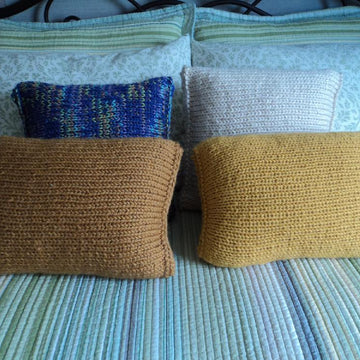 Knit in the round Pillow